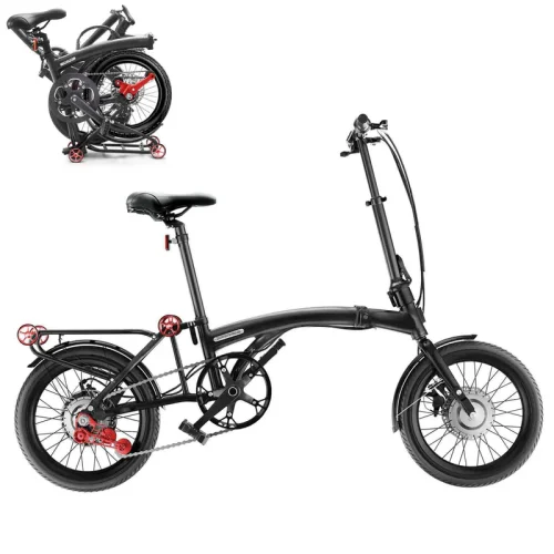 iGOGOMi ALPS 3 folding 5-Speed Electric Bicycles (Black)